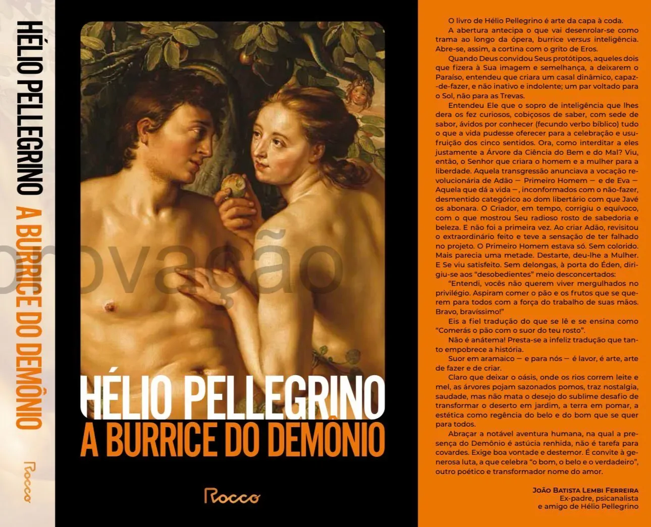 Capa do livro A Burrice do Demônio, de Hélio Pellegrino